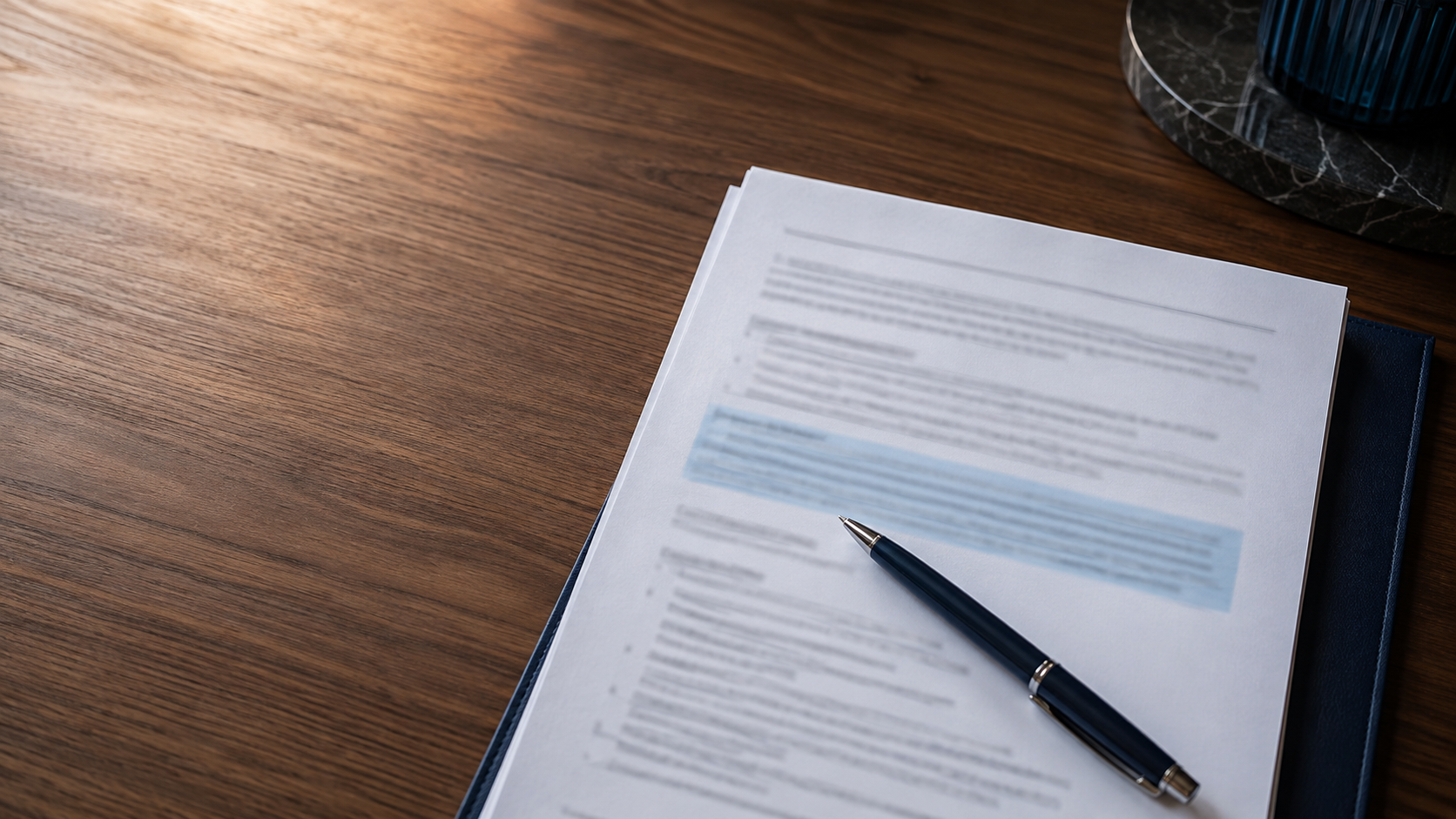 Reviewing a printed marketing job description for strategic ownership language